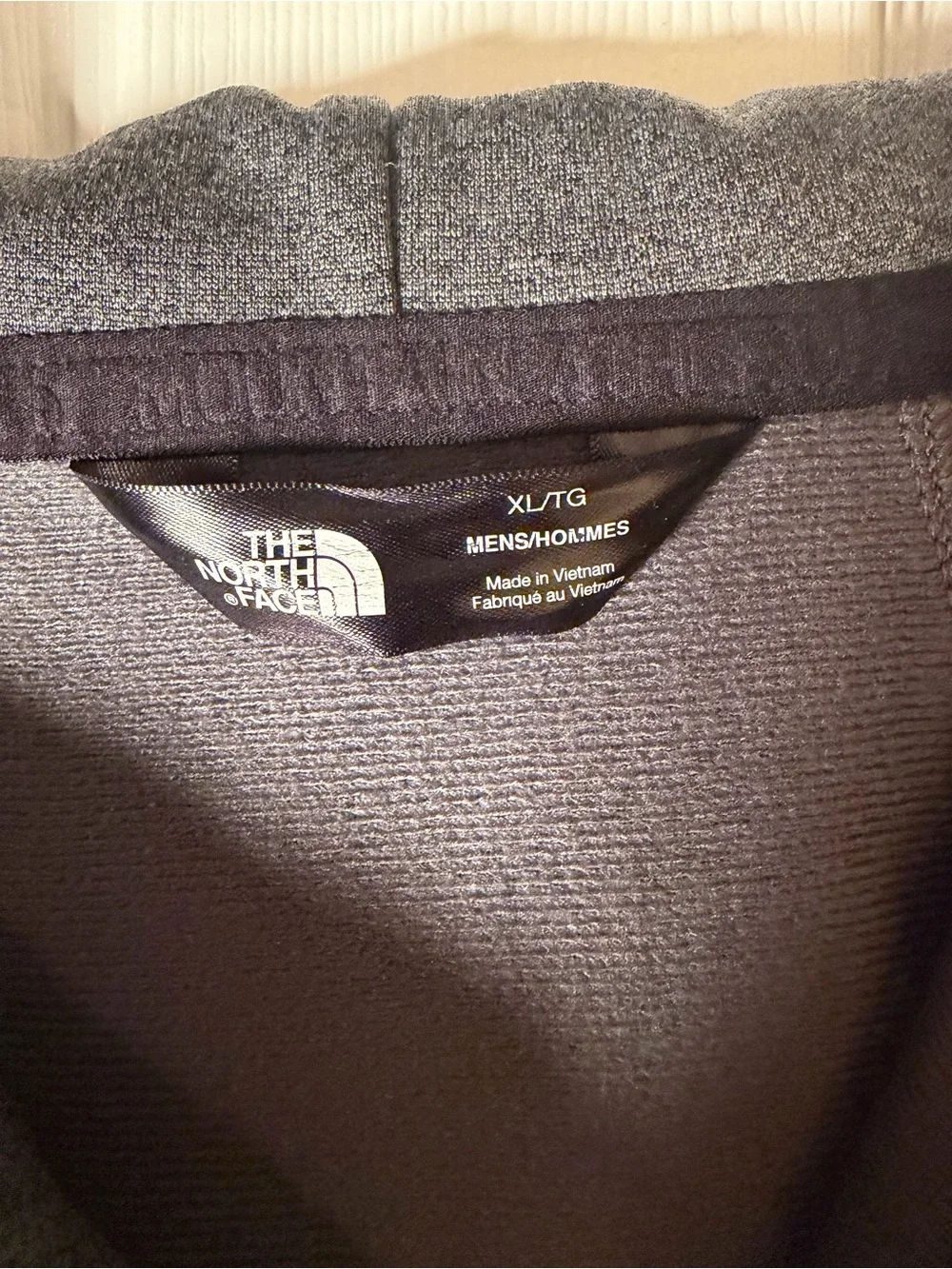 The North Face Men's Black and Gray Hooded Kilowatt Varsity Jacket XL